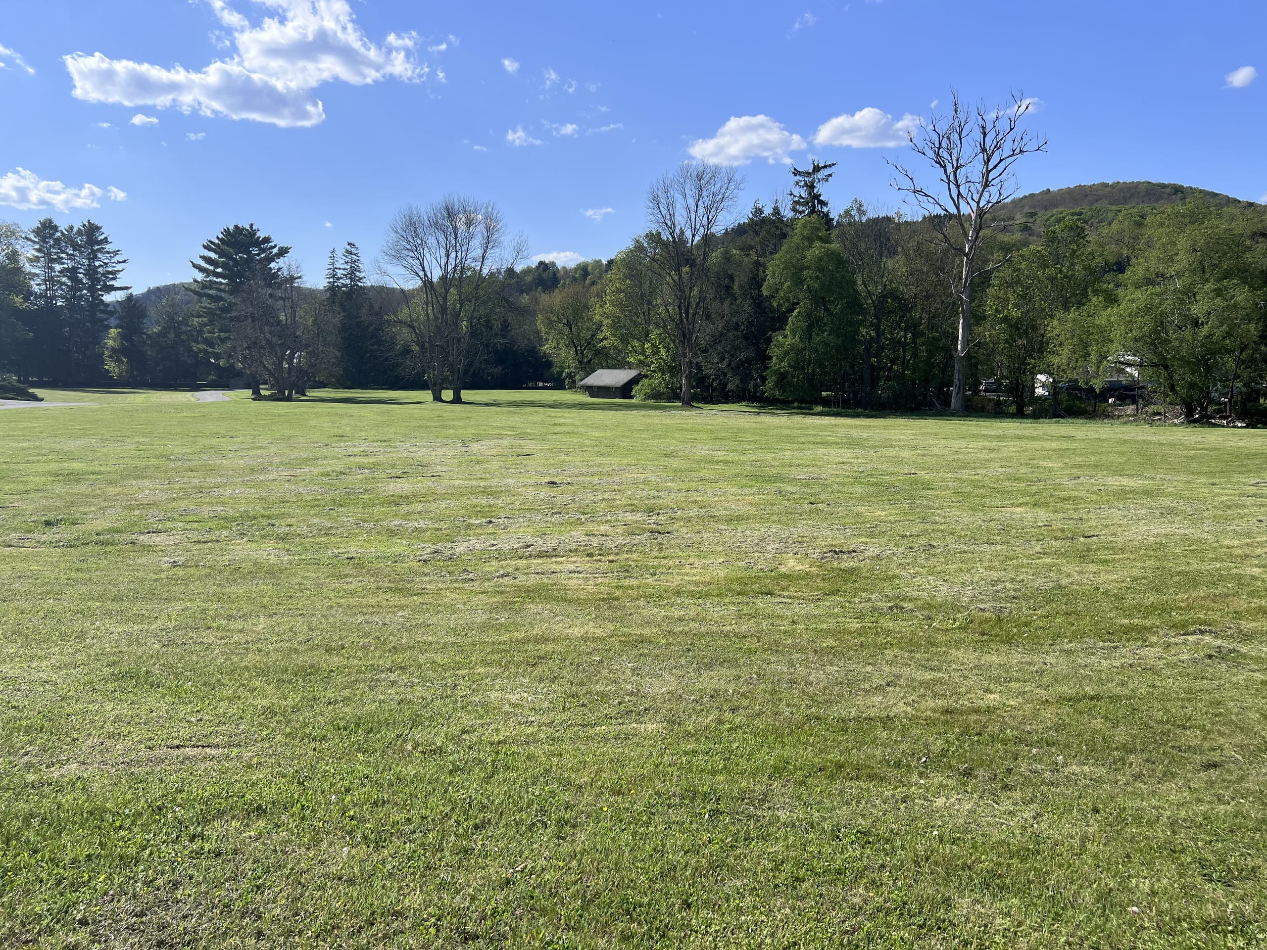 Ashridge estate grounds — open fields with Catskills mountain views, South Kortright, New York
