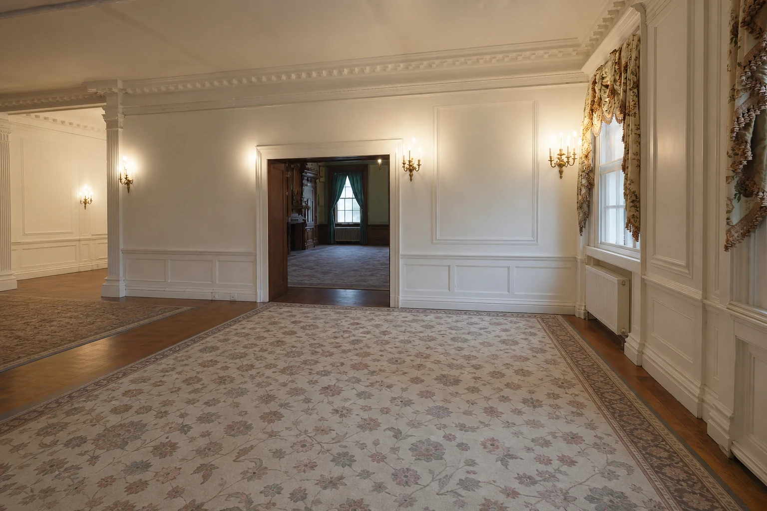 Ashridge mansion white parlor — cleared reference